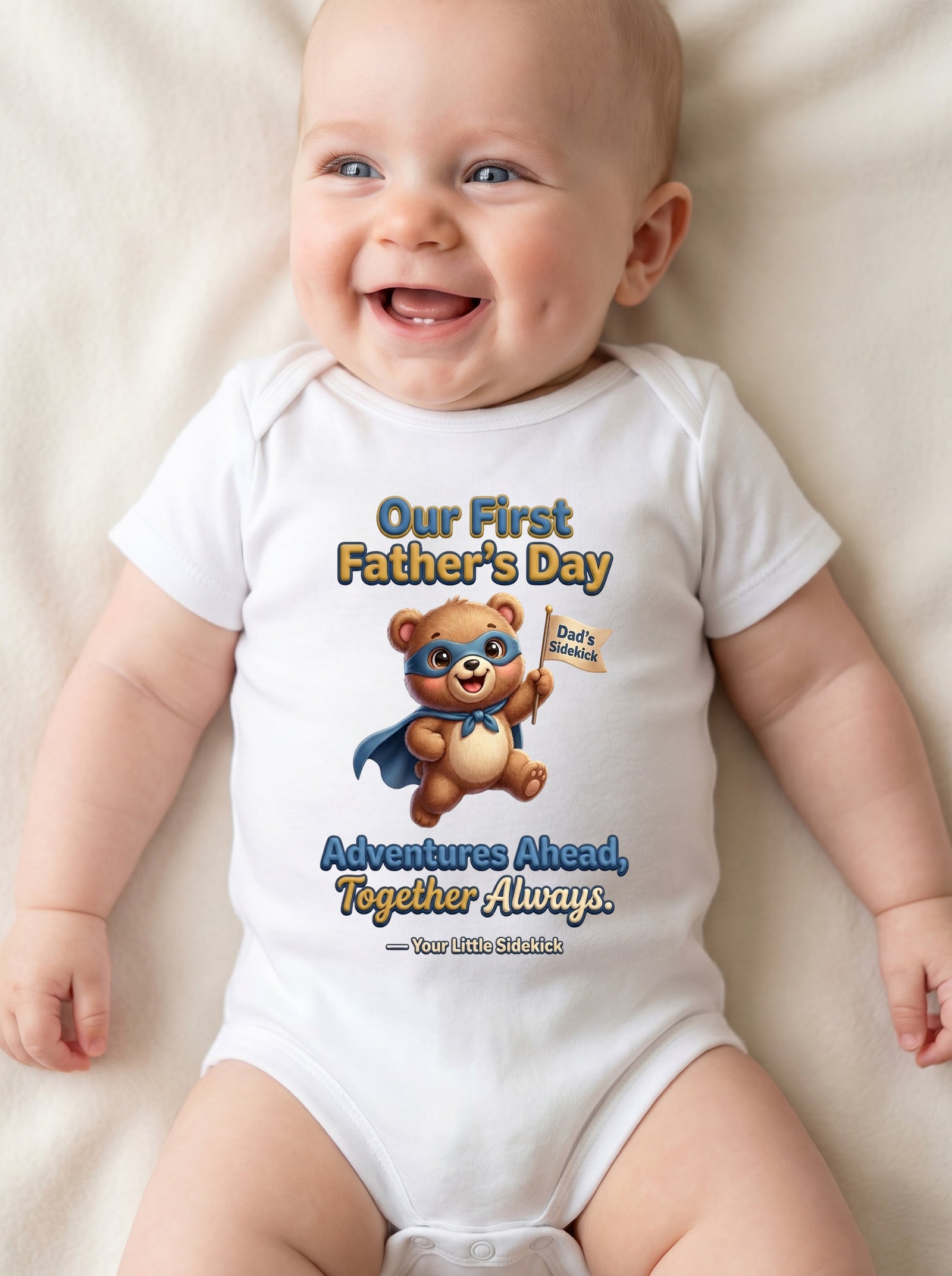 TotKind - CF1 H19 Protagonist Retry  Biggest Fan Bunny on Wa - Baby Onesie - 20052026