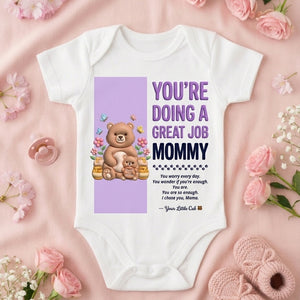 Bear Cub You Are Enough Baby Onesie