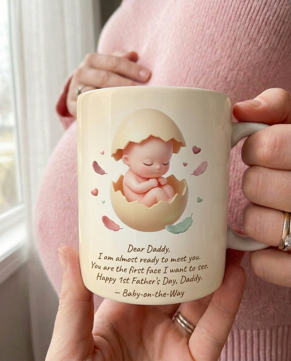 TotKind - Egg Shell Hatching Cradle Bump - Mug - 11052026