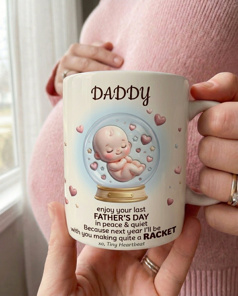 TotKind - Snowglobe Tiny Heartbeat Quote B - Mug - 14052026