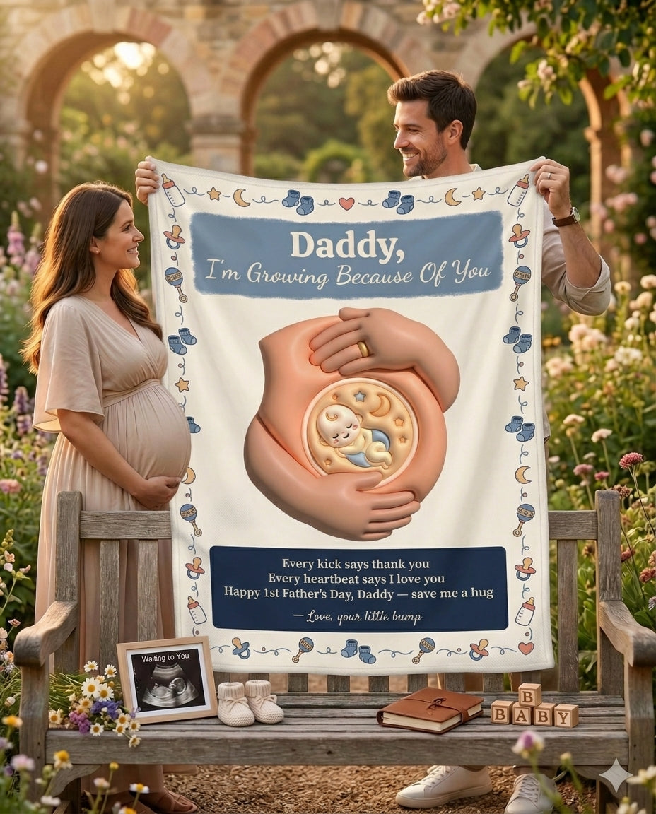 TotKind - Daddy I'm Growing - Blanket