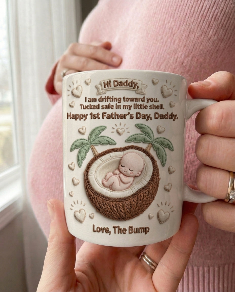 TotKind - Coconut Half Shell Cradle Bump - Mug - 12052026