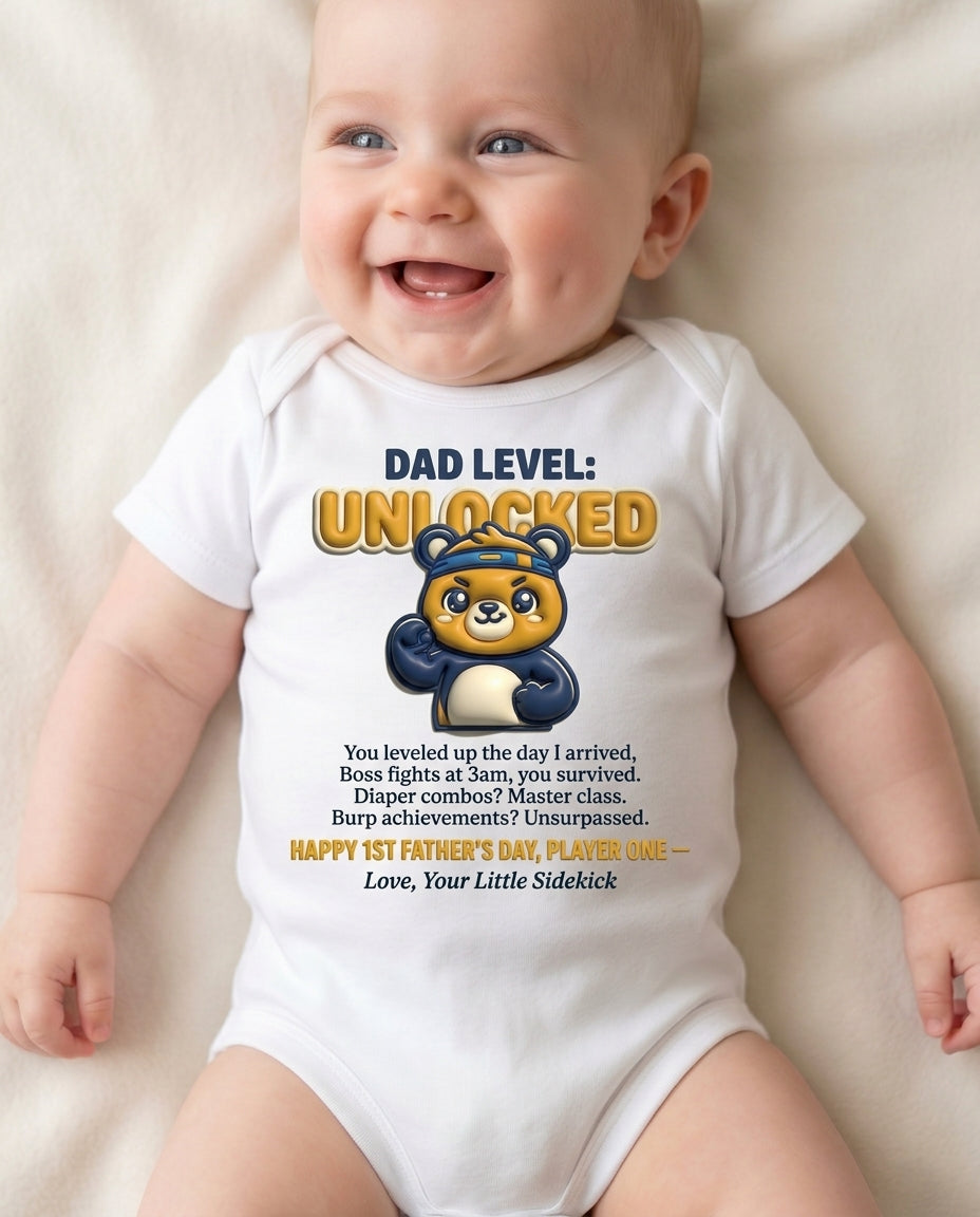 TotKind - Dad Level Unlocked - Baby Onesie