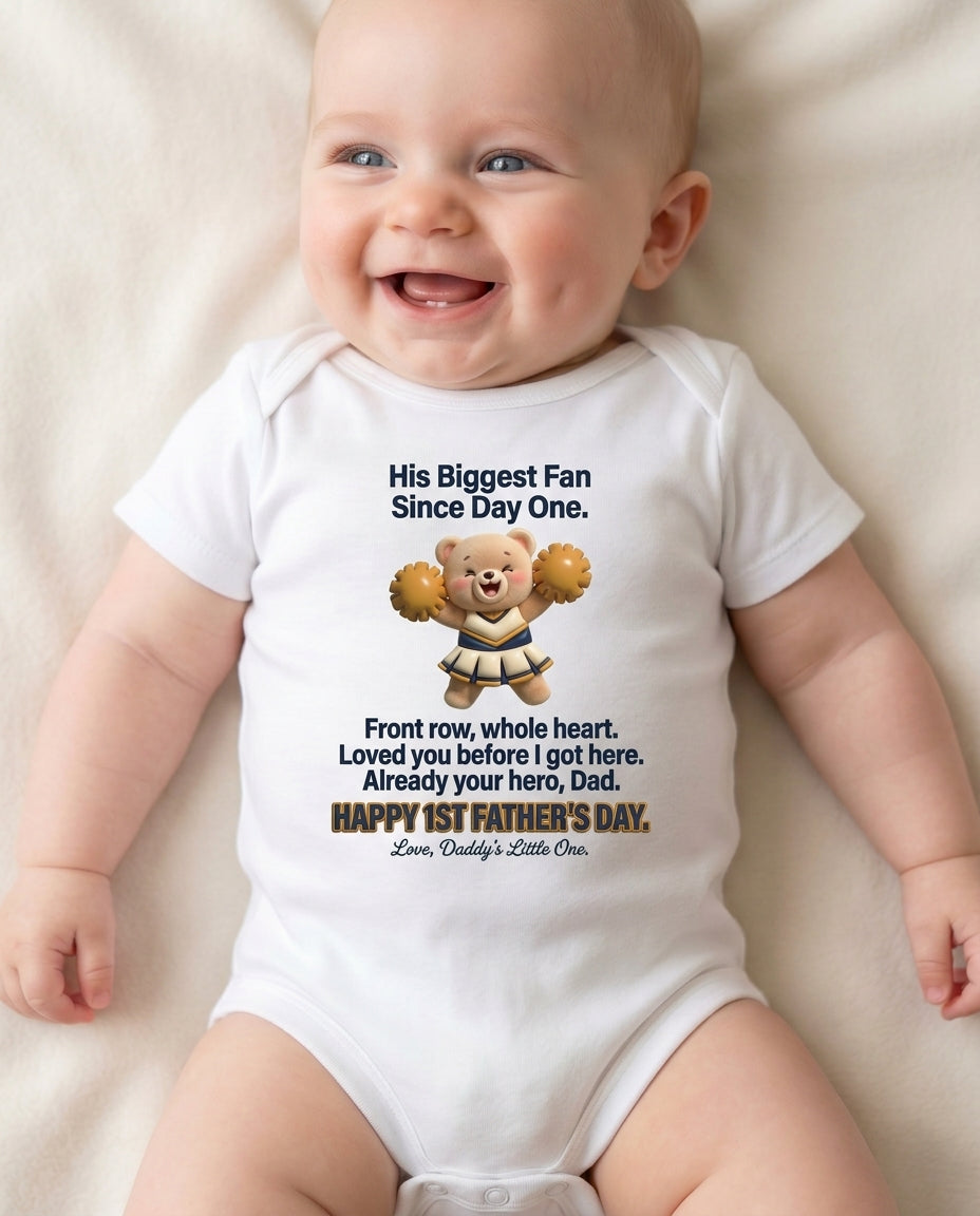 TotKind - Cheerleader Bear v2  Day One Fan body rewrite FD-H - Baby Onesie