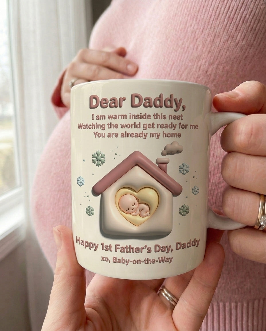 TotKind - Tiny Snow Cabin Window Bump - Mug - 13052026