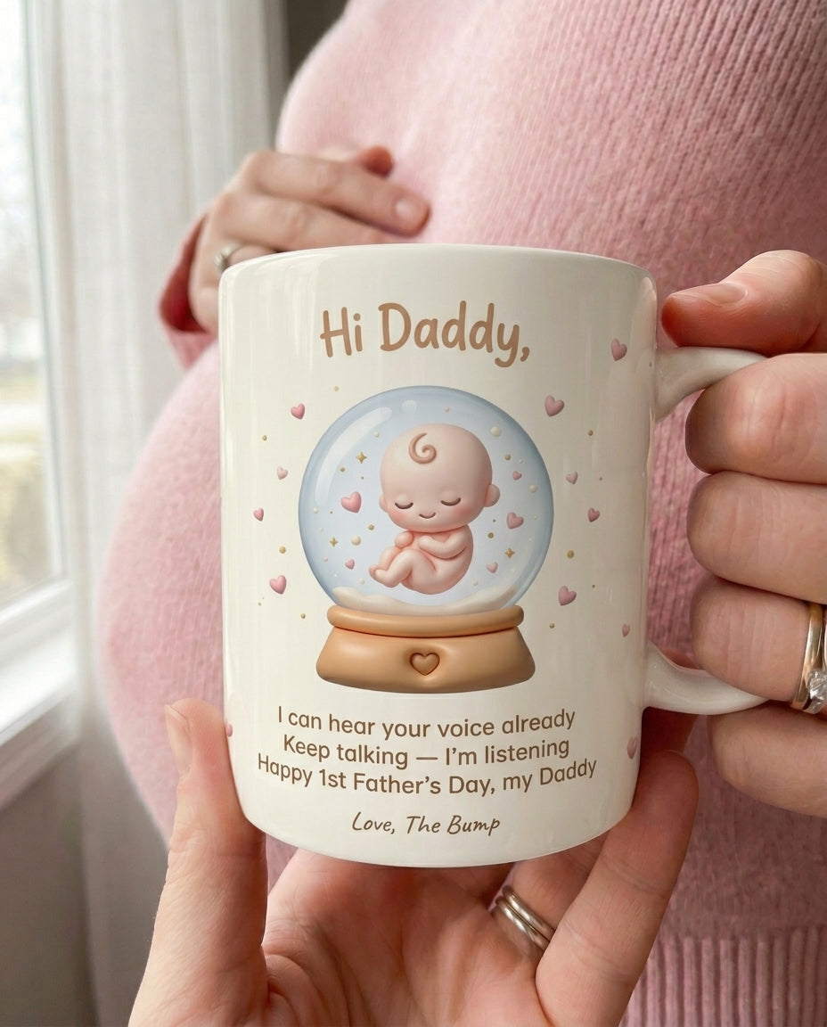 TotKind - Snowglobe Tiny Heartbeat Daddy - Mug