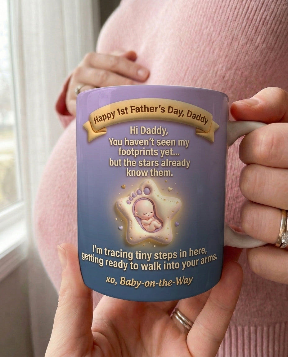 TotKind - NEW2 H-35 Baby Footprint Constellation Star Bump M - Mug - 22052026