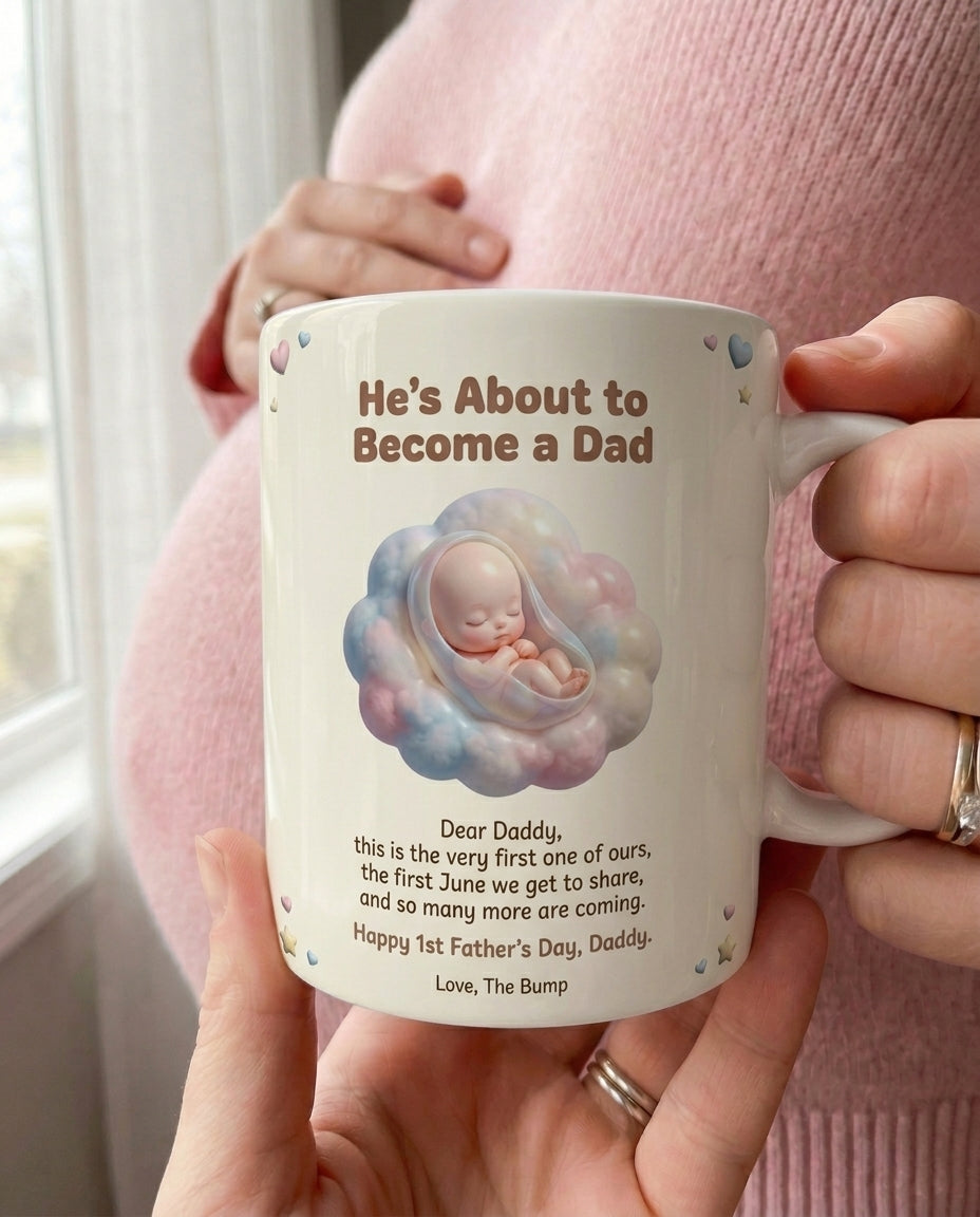 TotKind - Cotton Cloud Swaddle H-10 First Fathers Day Occasi - Mug - 17052026
