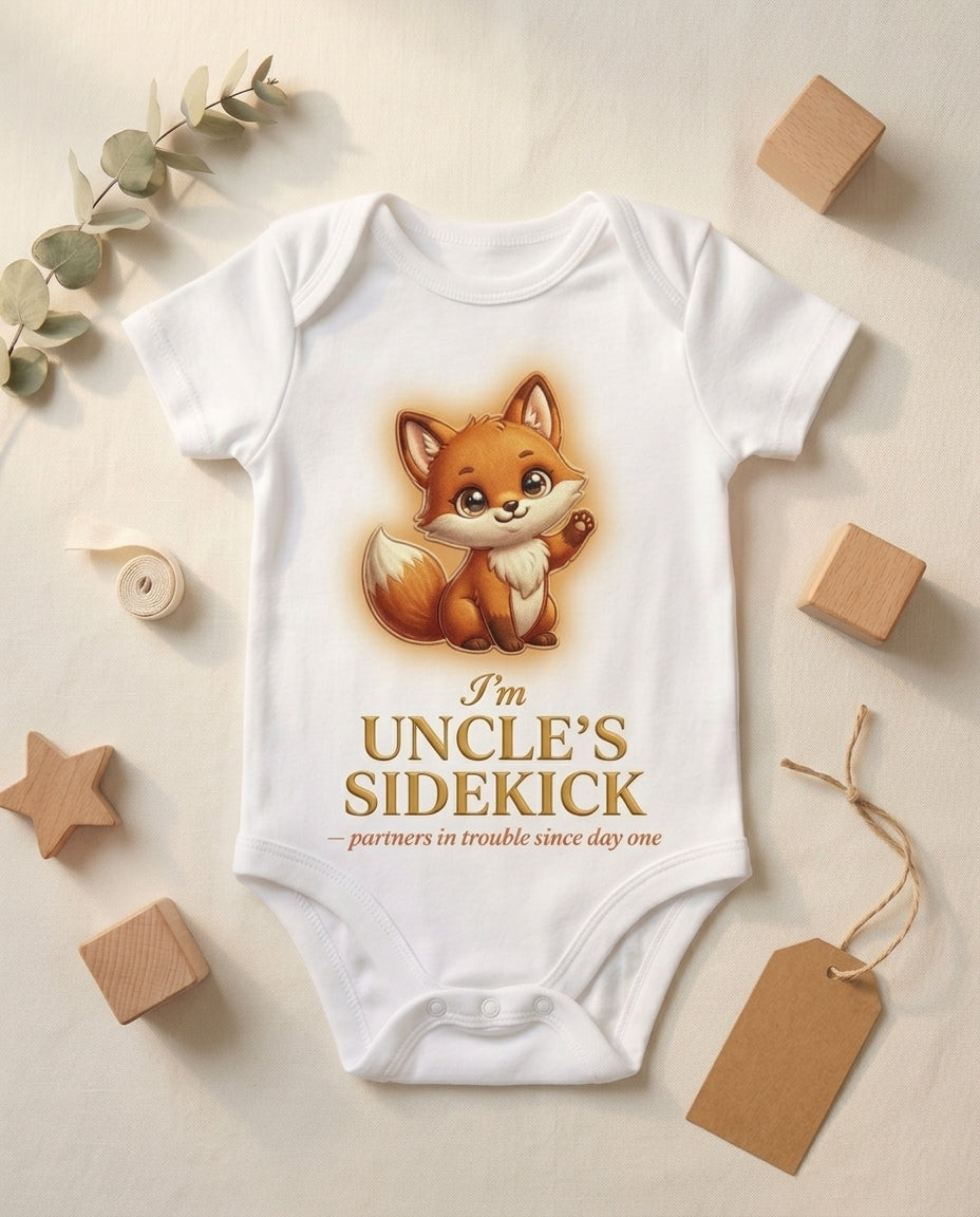 TotKind - Fox Uncles Sidekick - Baby Onesie