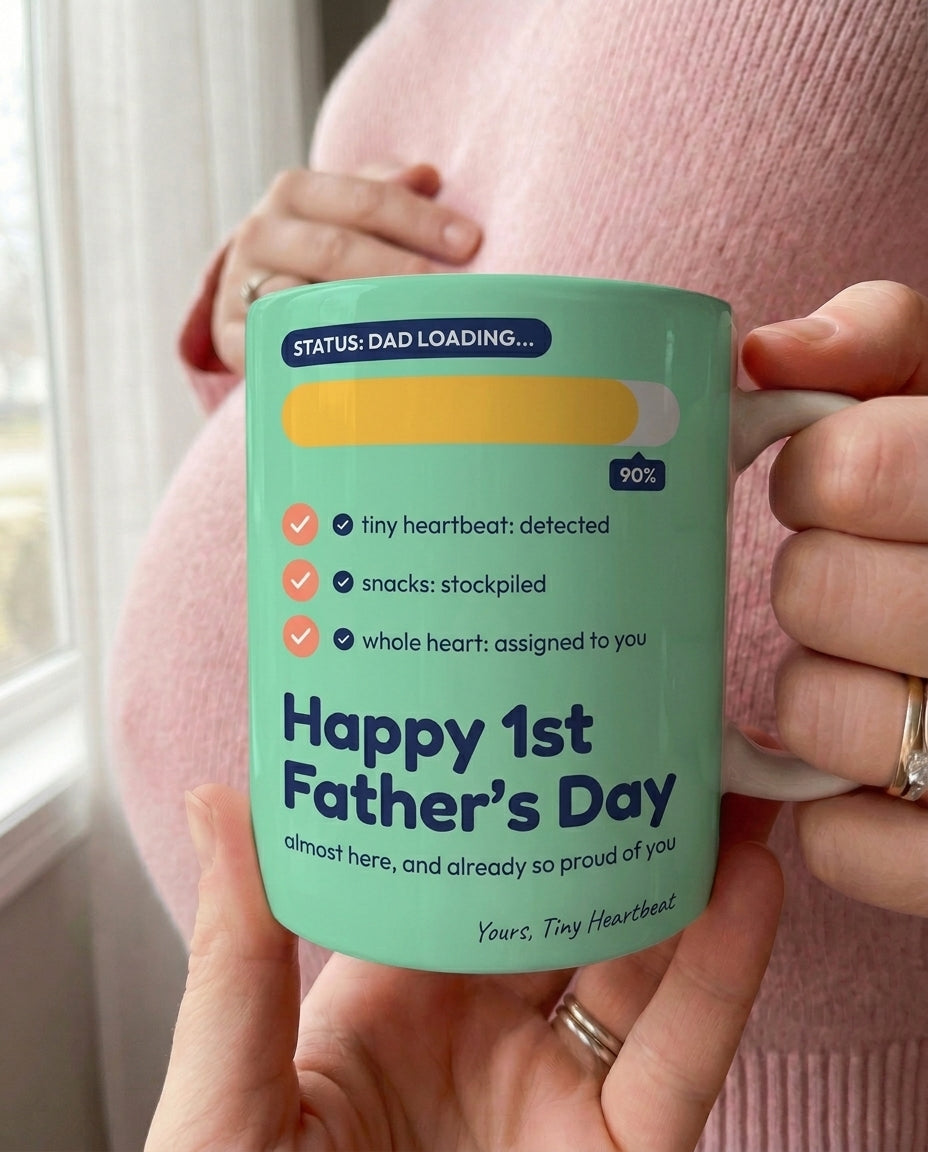 TotKind - NEW2 Dad Status Loading Bar - Modern Flat UI Badge - Mug - 18052026