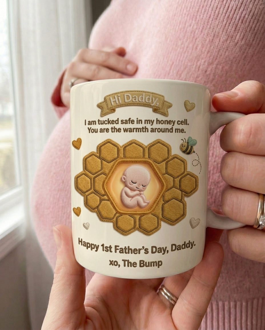 TotKind - Honeycomb Cell Hexagon Cradle Bump - Mug - 12052026