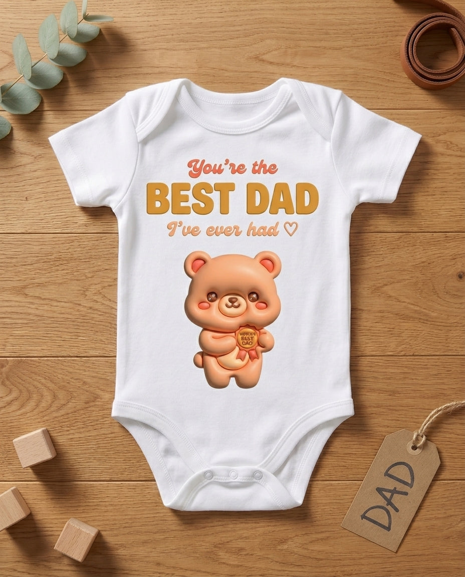 TotKind - Bear Cub Best Dad Ever - Baby Onesie