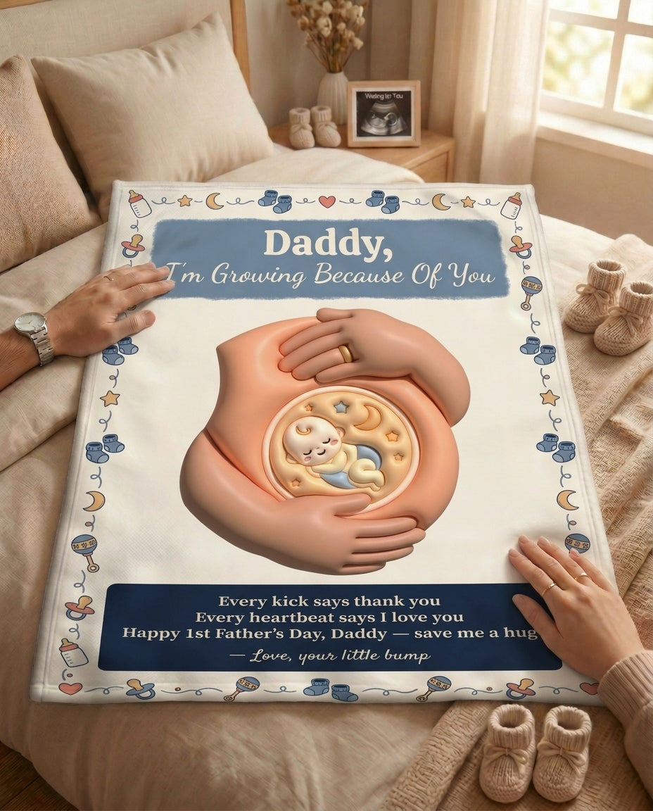 TotKind - Daddy I'm Growing - Blanket