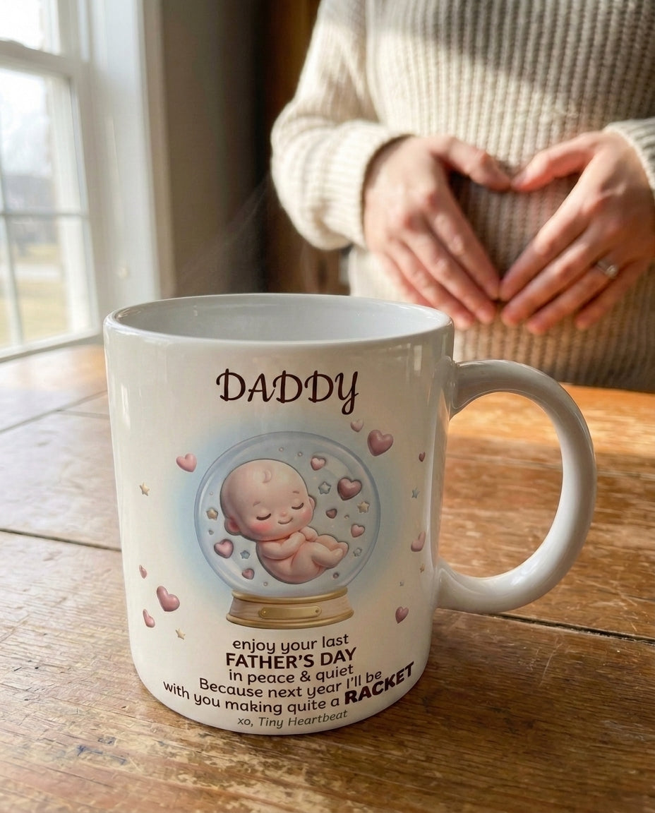 TotKind - Snowglobe Tiny Heartbeat Quote B - Mug - 14052026