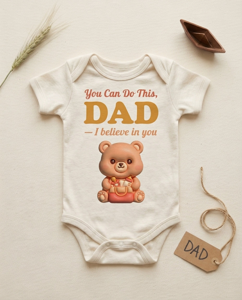 TotKind - Bear You Can Do This Dad - Baby Onesie