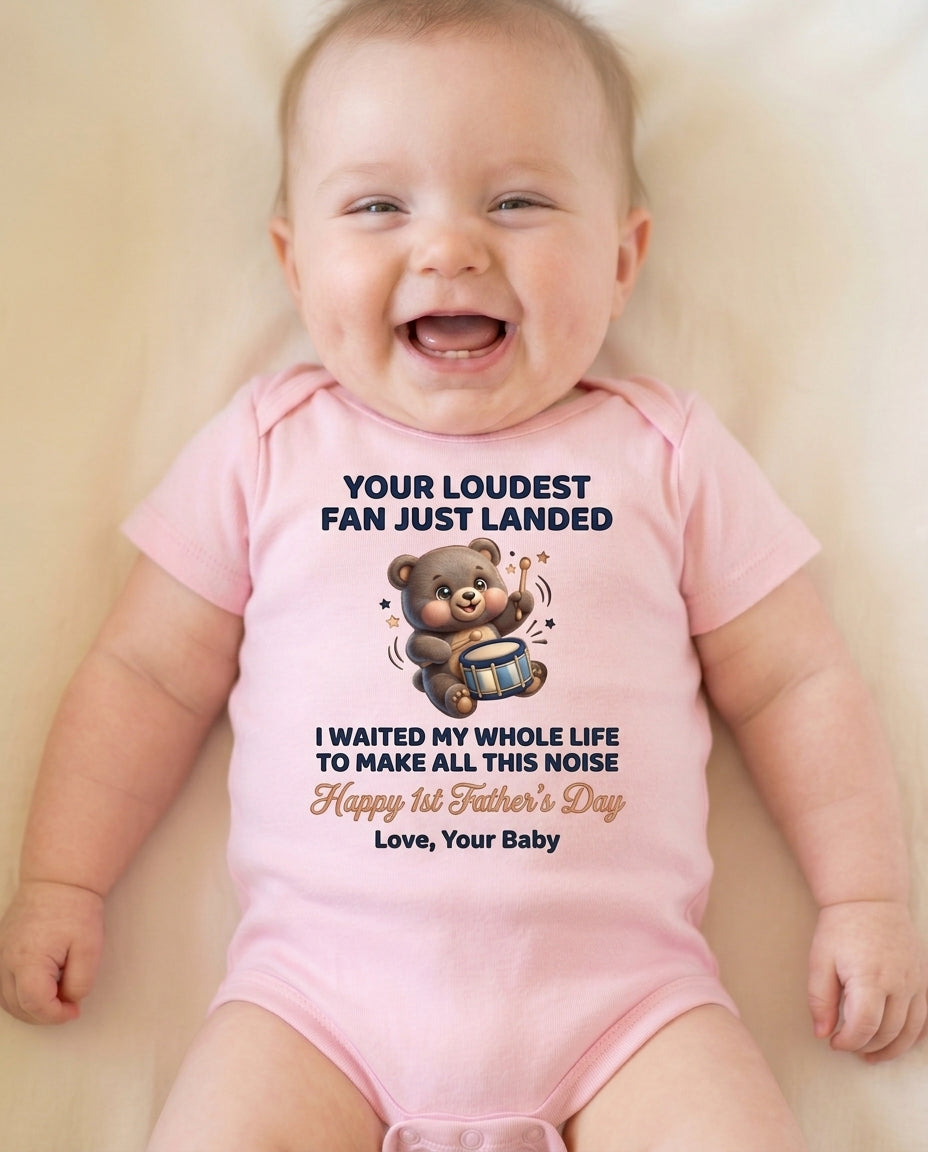 TotKind - NEW2 H17 CTA-Variation Warm-Pastel-Gradient Toy-Dr - Baby Onesie - 19052026