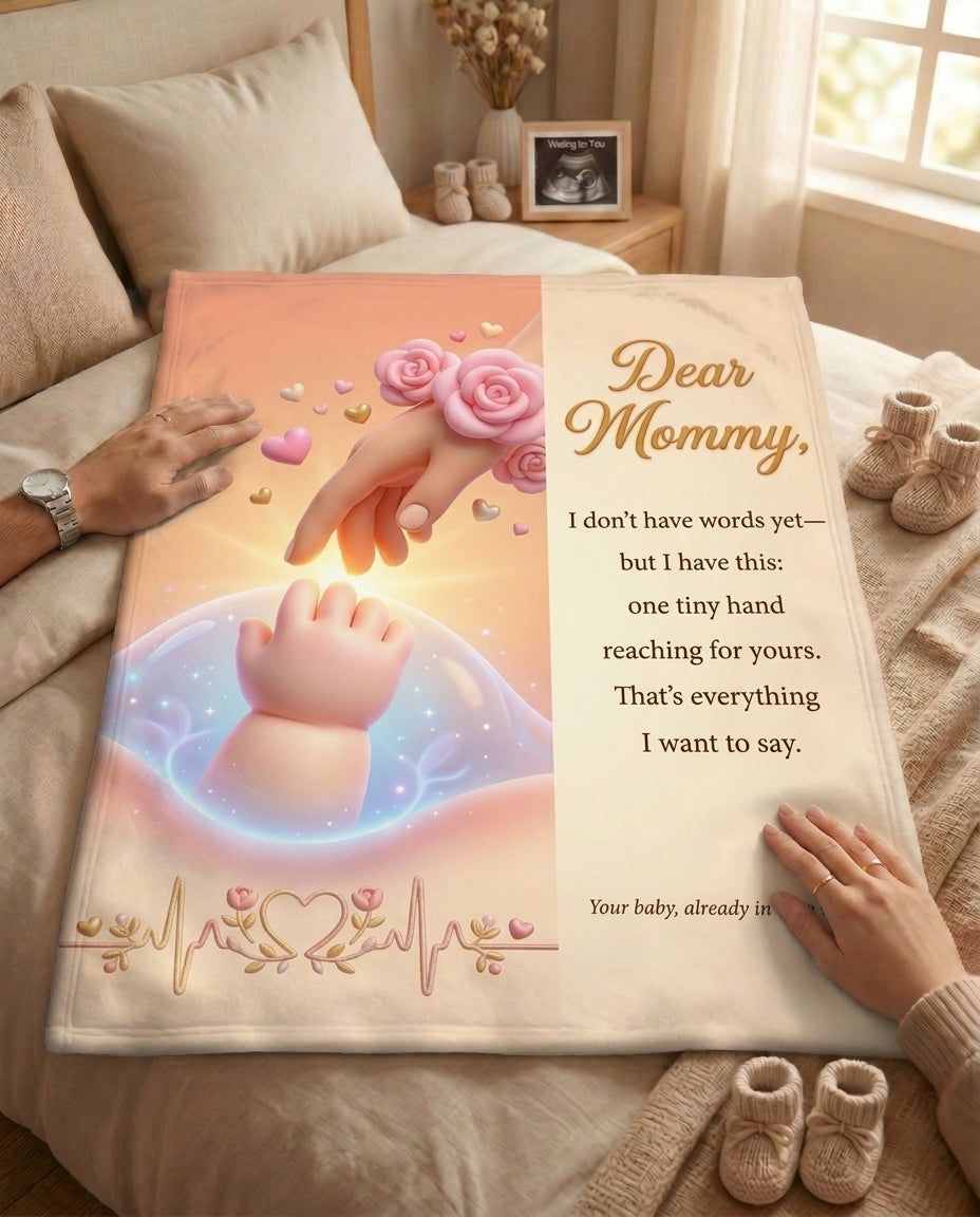 TotKind - Tiny Hand Reaching For Yours  Layout Fixed - Blanket