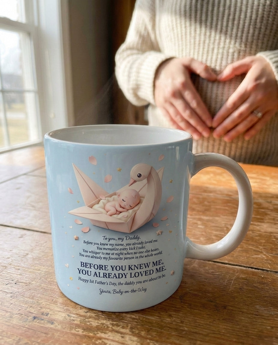 TotKind - NEW1 H-08 Dad-Self You-Address Origami Paper Crane - Mug - 20052026