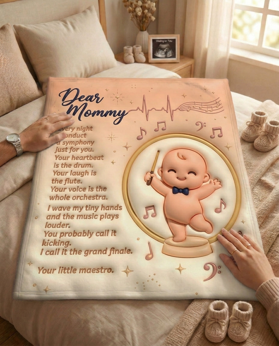 TotKind - Baby Conducting Mamas Heartbeat - Blanket