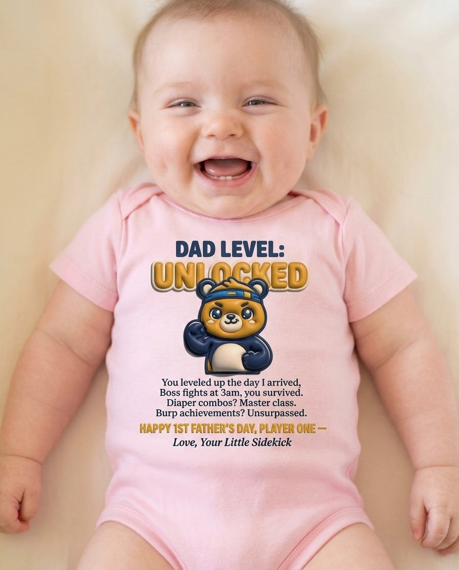 TotKind - Dad Level Unlocked - Baby Onesie