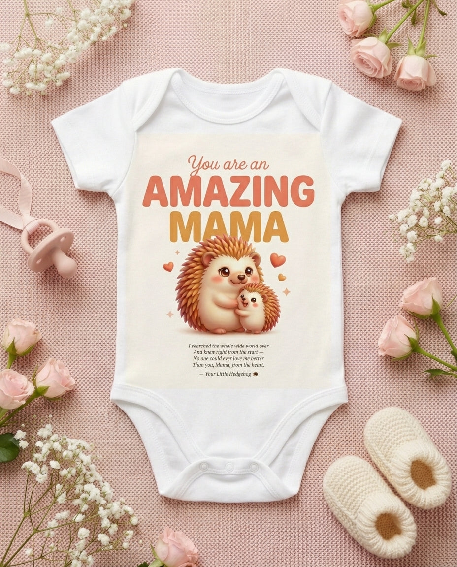 TotKind - Hedgehog Amazing Mama - Baby Onesie