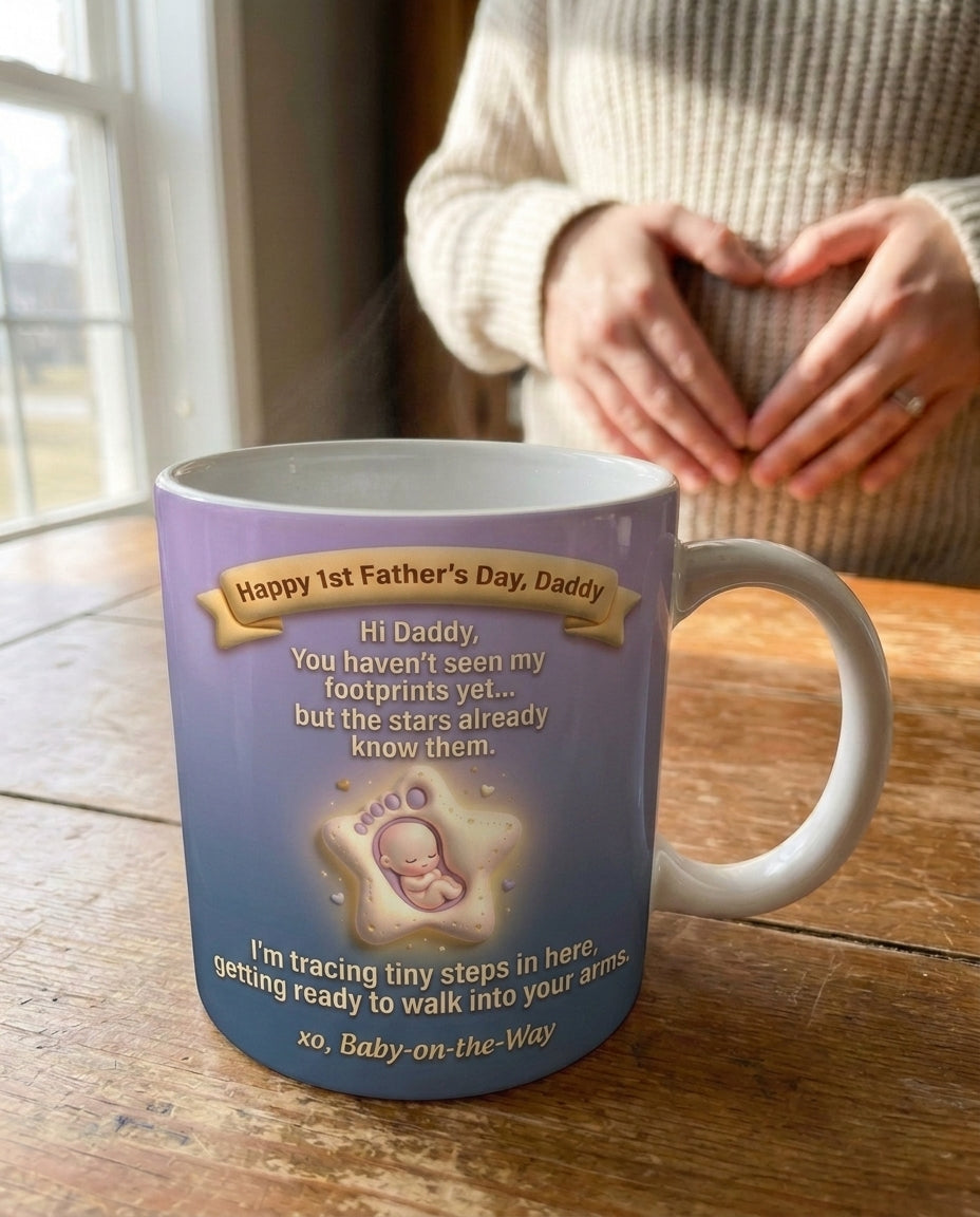 TotKind - NEW2 H-35 Baby Footprint Constellation Star Bump M - Mug - 22052026