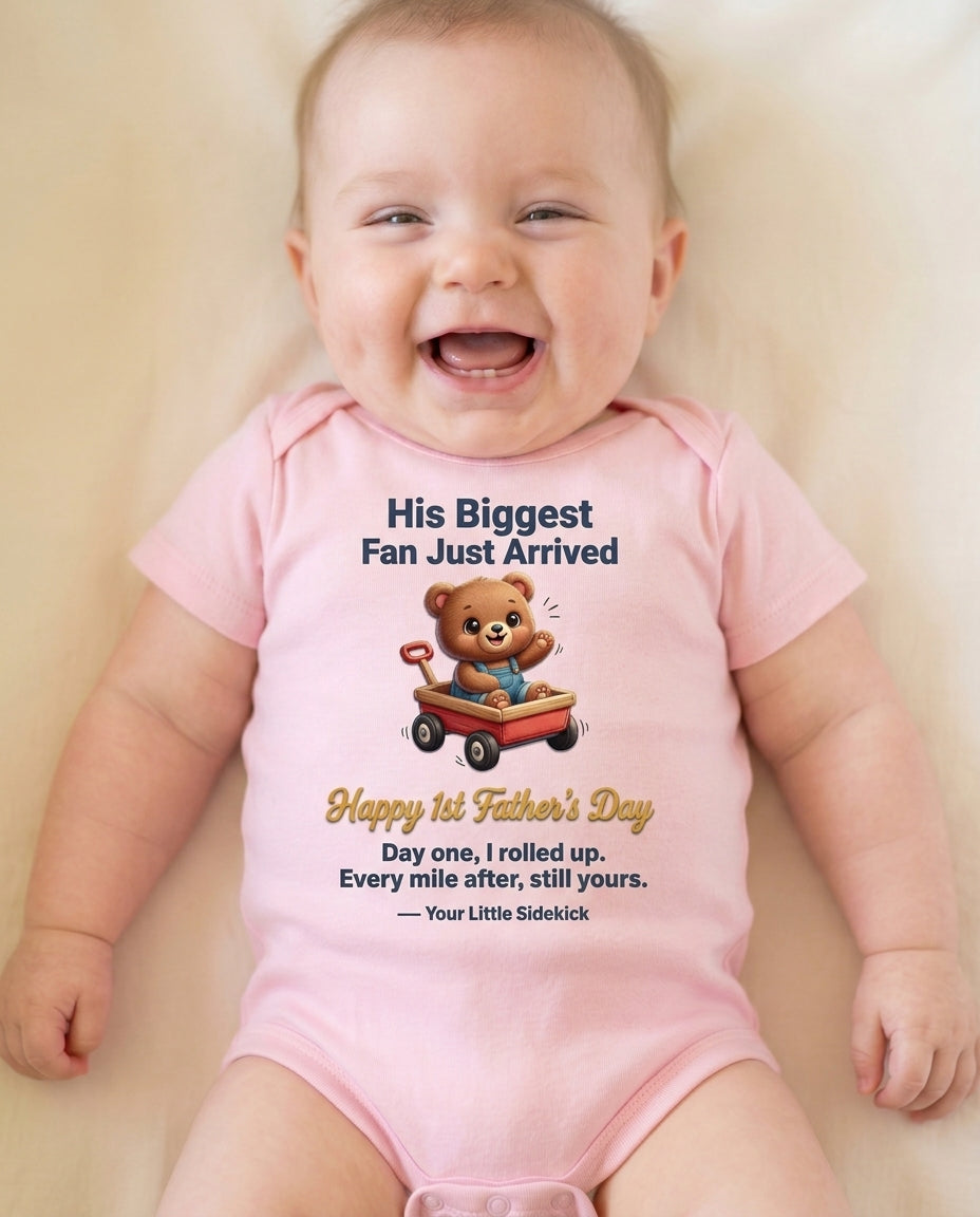 TotKind - H19 Protagonist-Headline Isolation on Warm-Pastel- - Baby Onesie - 19052026
