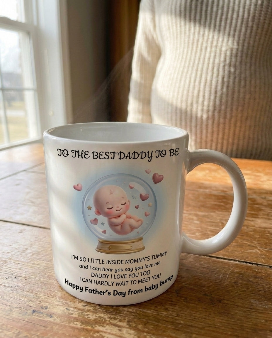 TotKind - Snowglobe Tiny Heartbeat Quote C - Mug - 14052026