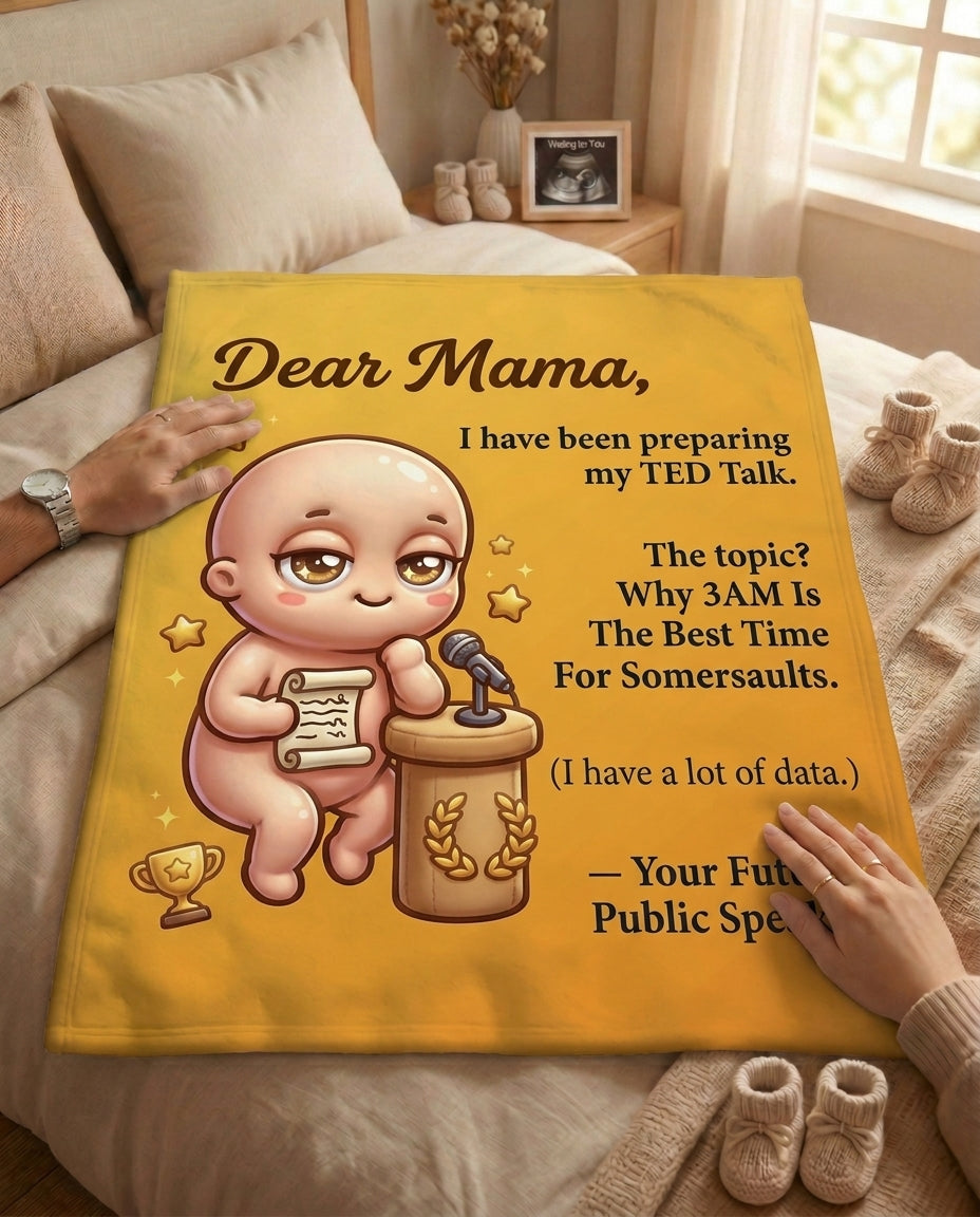 TotKind - Babys First TED Talk - Blanket