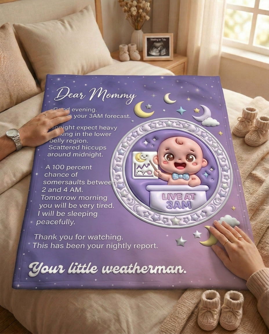 TotKind - Babys Midnight Weather Report - Blanket