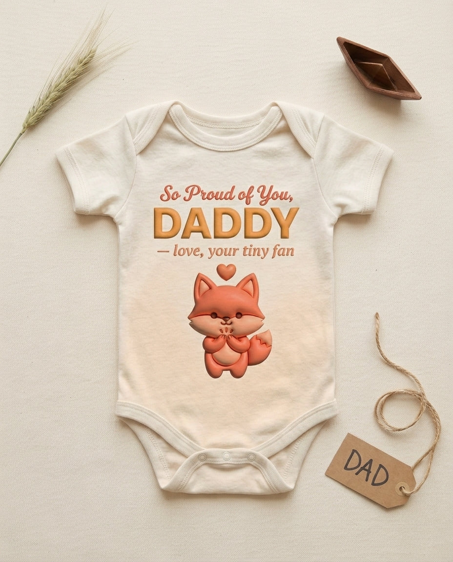 TotKind - Fox Proud of You Daddy - Baby Onesie