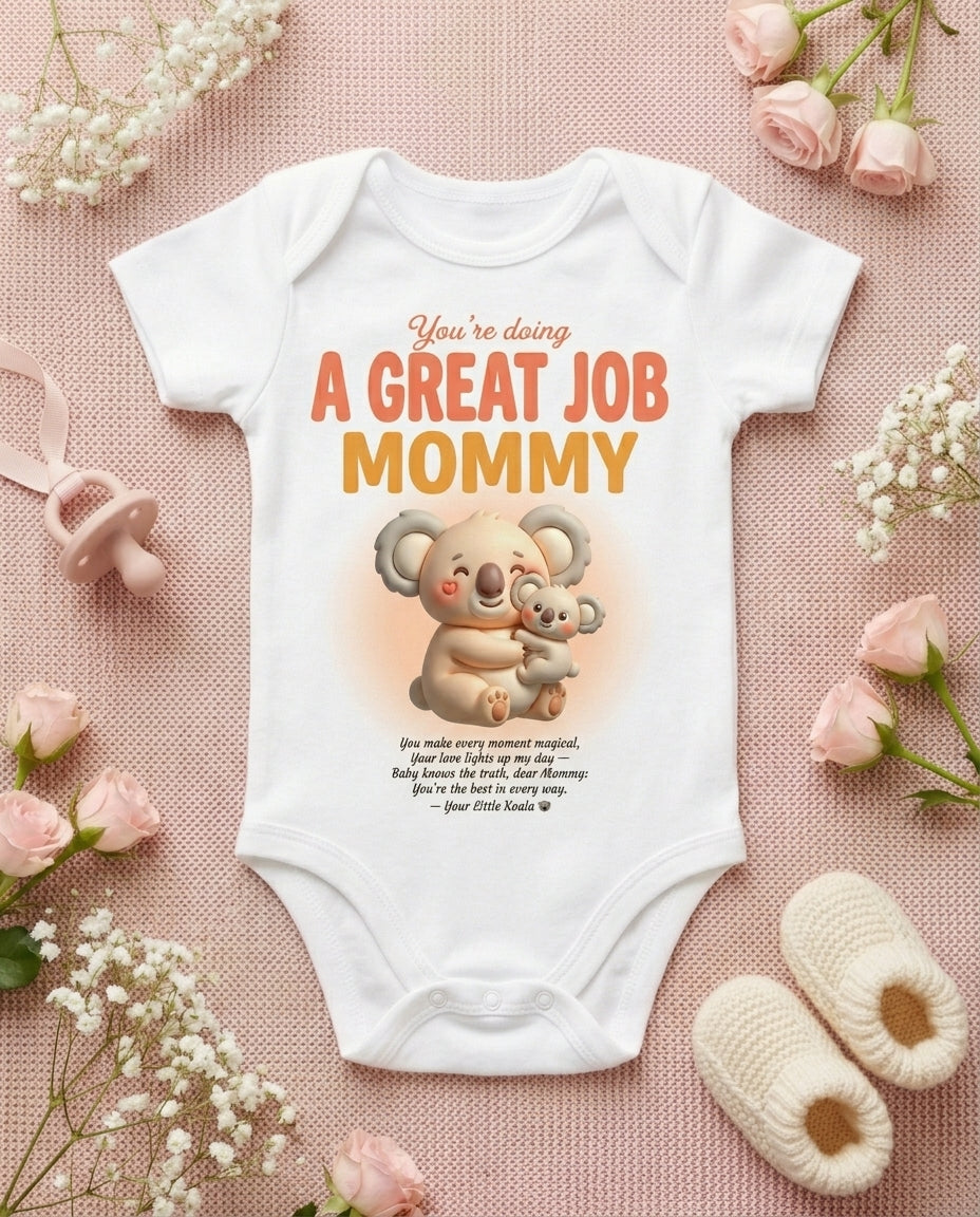 TotKind - Koala Great Job Mommy - Baby Onesie