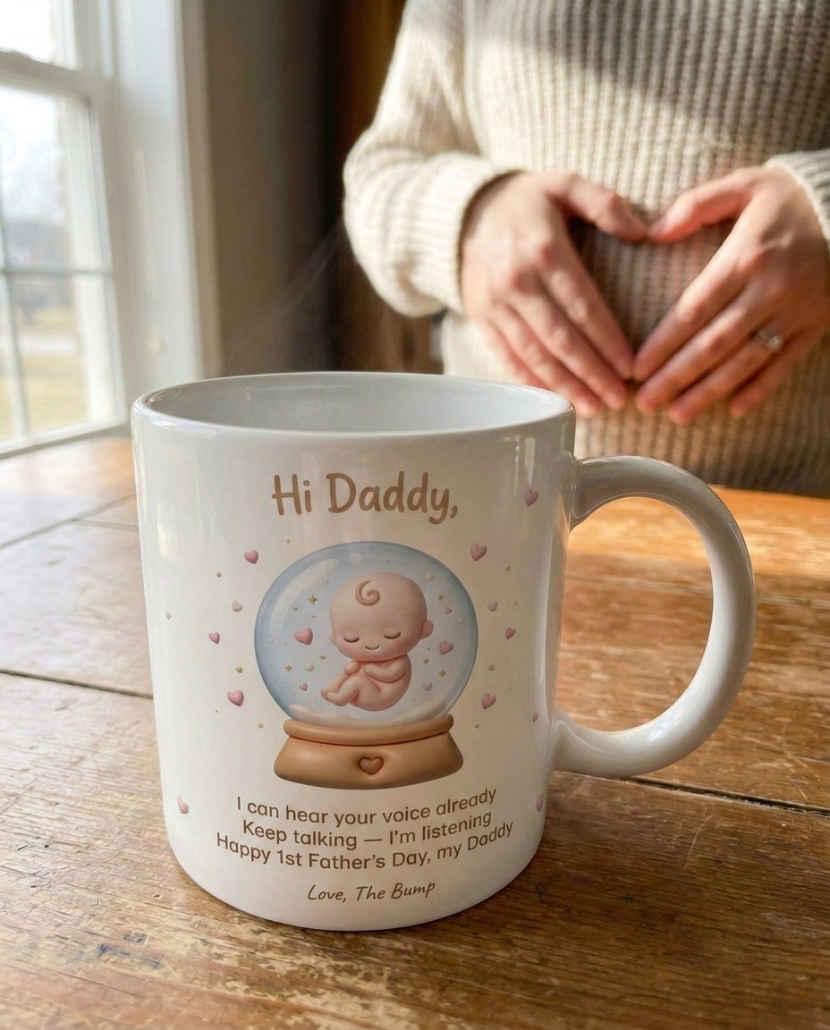 TotKind - Snowglobe Tiny Heartbeat Daddy - Mug