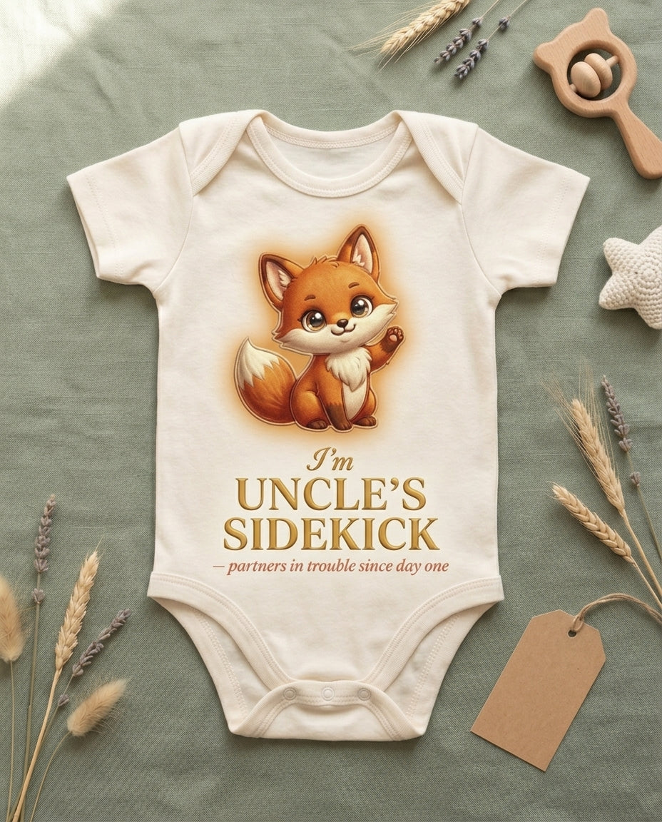 TotKind - Fox Uncles Sidekick - Baby Onesie