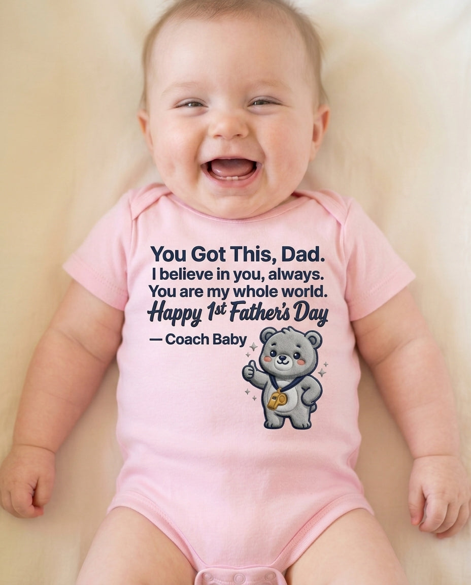 TotKind - You Got This Dad v2  Coach Baby Reddit Fusion - Baby Onesie - 09052026