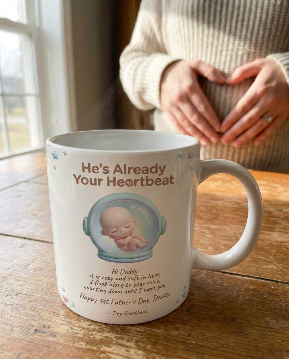 TotKind - Tiny Astronaut Helmet Womb H-07 Heartbeat Headline - Mug - 17052026
