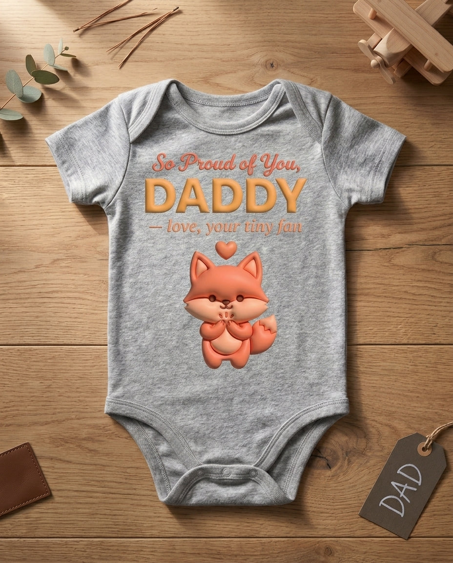 TotKind - Fox Proud of You Daddy - Baby Onesie