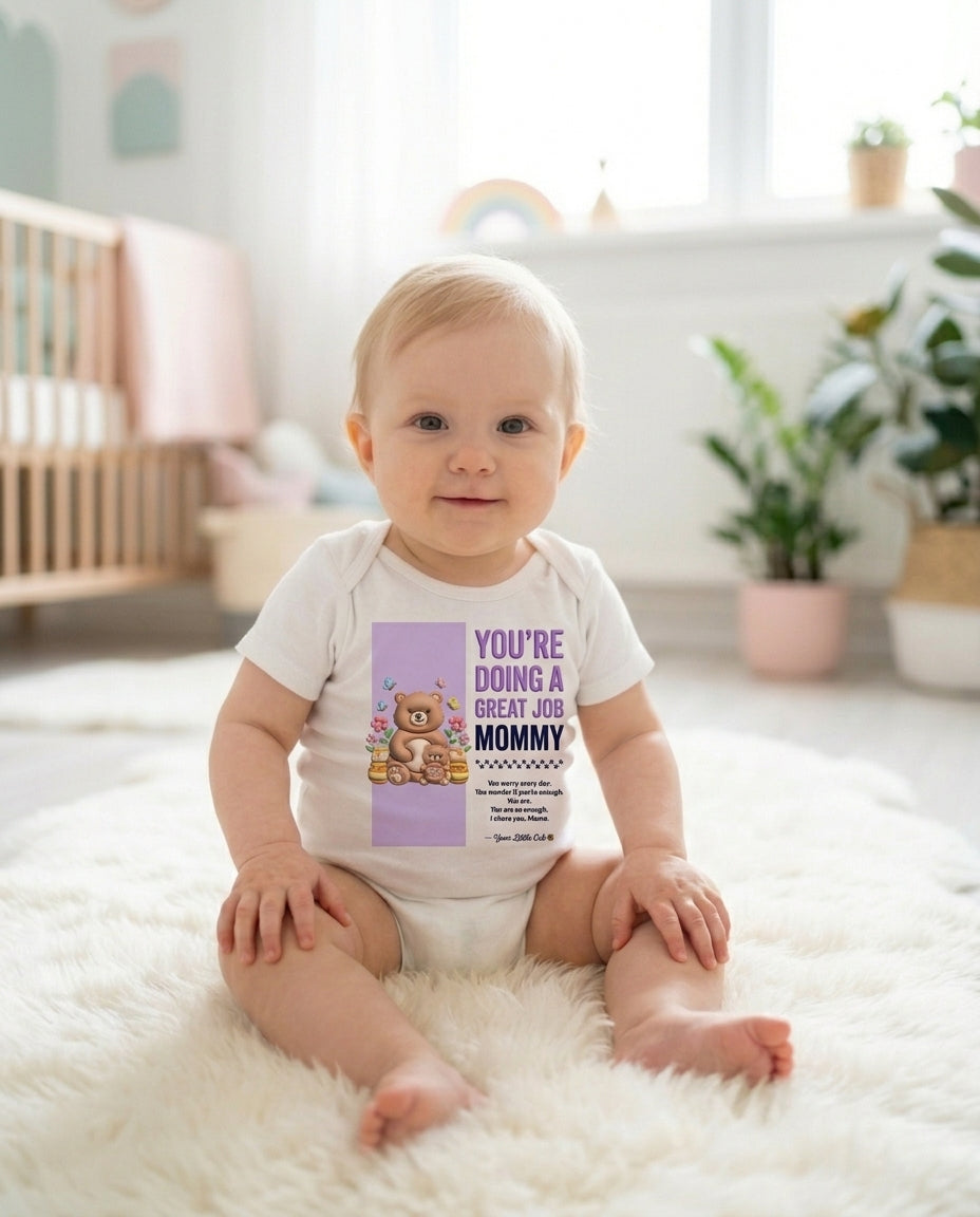 Bear Cub You Are Enough Baby Onesie