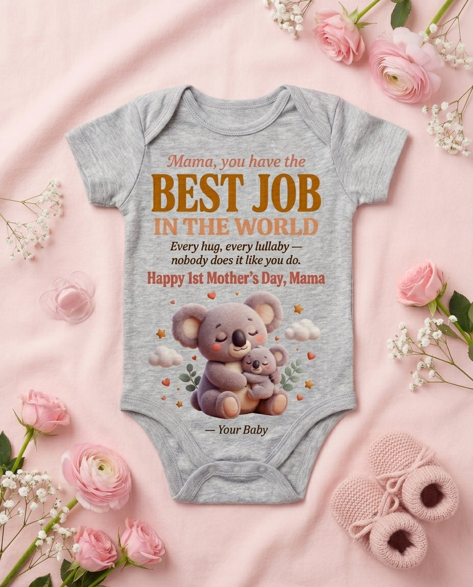 TotKind - Koala Best Job Mama - Baby Onesie