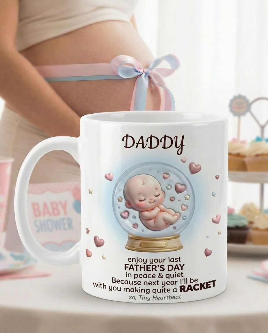 TotKind - Snowglobe Tiny Heartbeat Quote B - Mug - 14052026