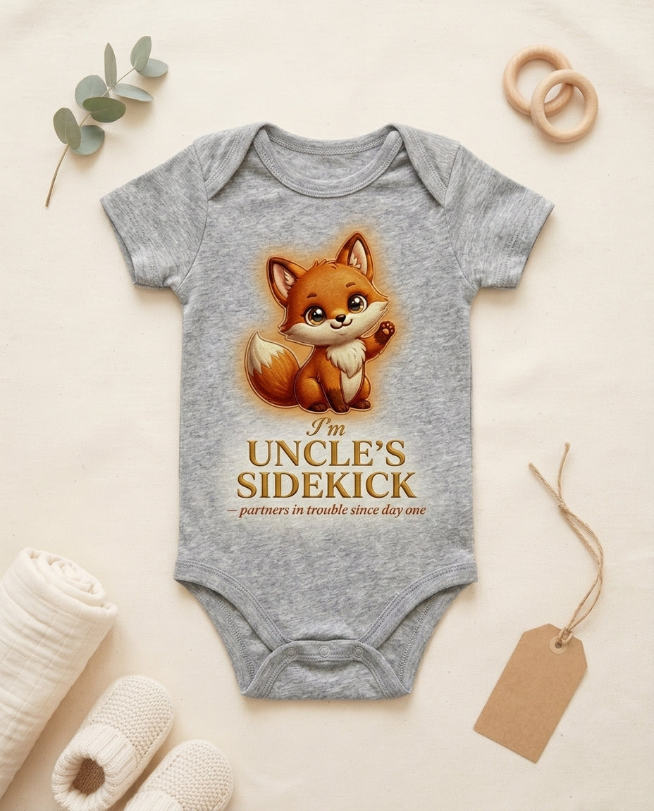 TotKind - Fox Uncles Sidekick - Baby Onesie