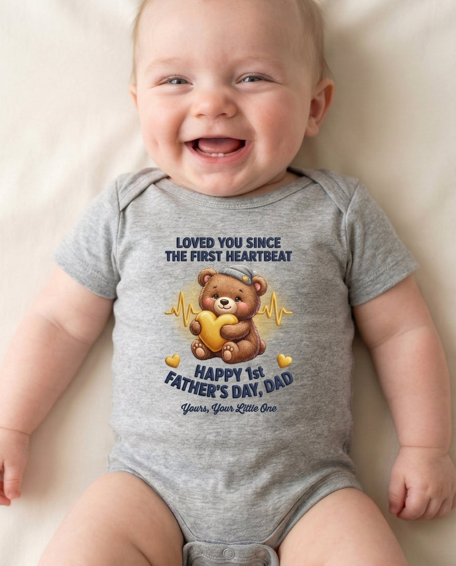 TotKind - FD-H Sentimental Variant  Loved You Since First He - Baby Onesie