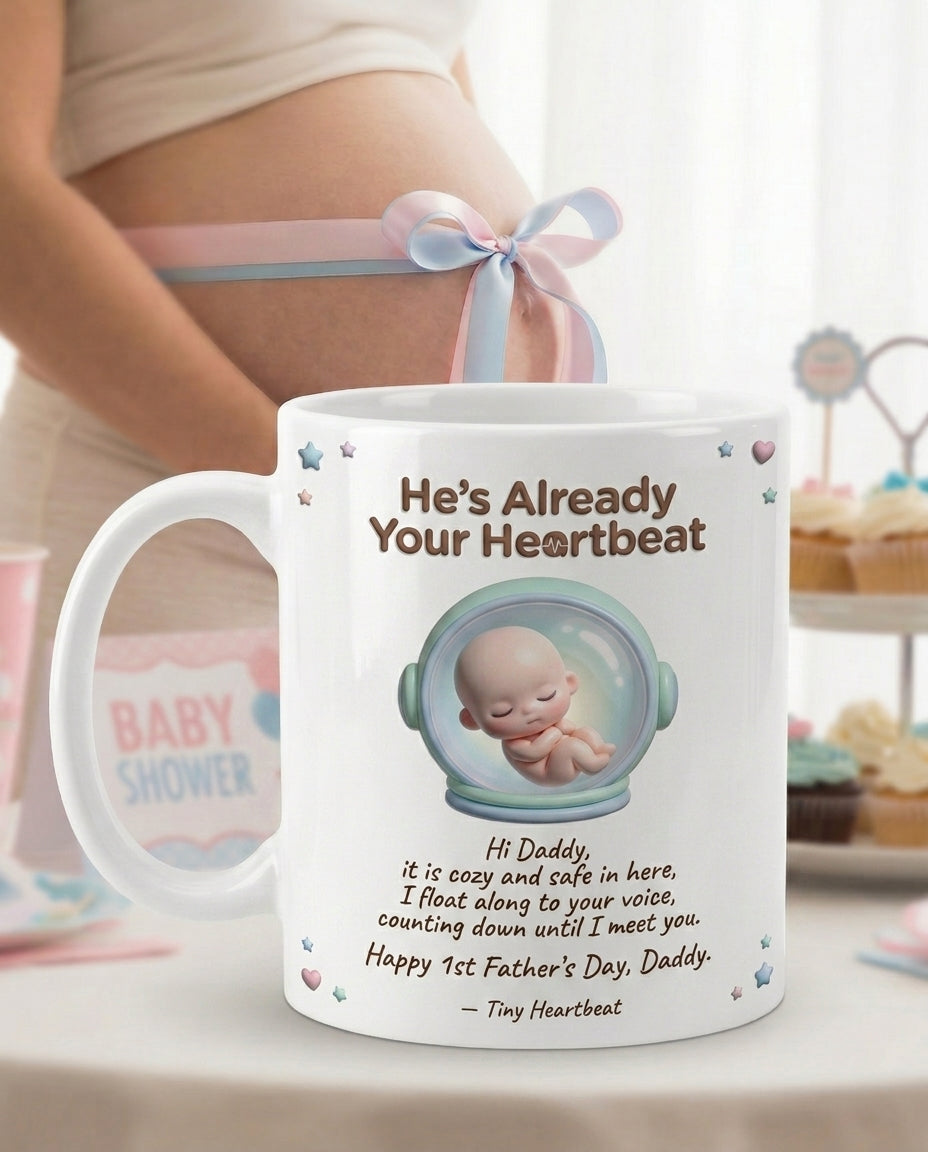 TotKind - Tiny Astronaut Helmet Womb H-07 Heartbeat Headline - Mug - 17052026