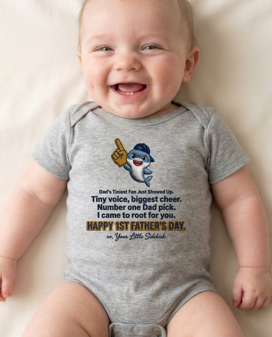 TotKind - H14 Little Shark Species Swap on Foam-Finger Bear v2 - Baby Onesie - 19052026