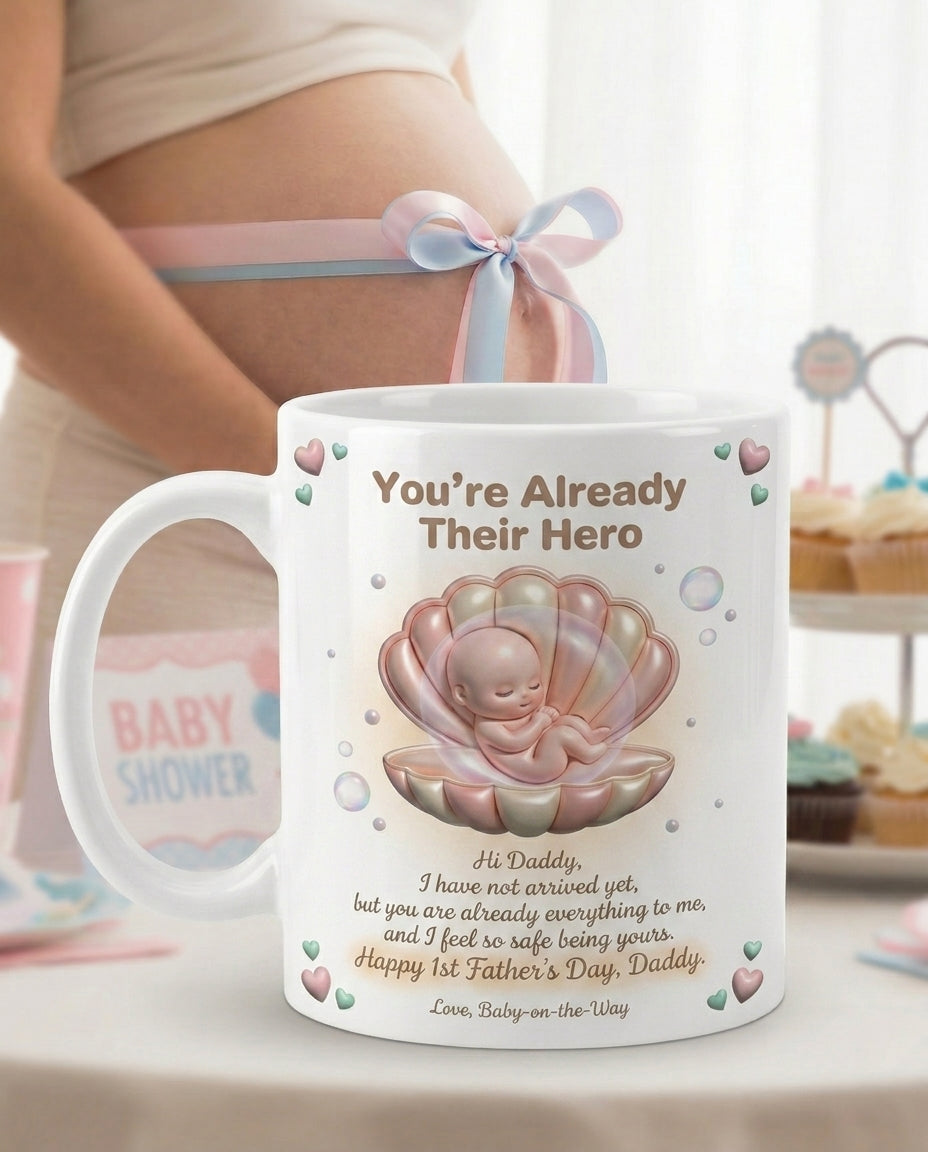 TotKind - Scallop Shell Cradle Womb H-08 You-The-Dad POV - Mug - 17052026