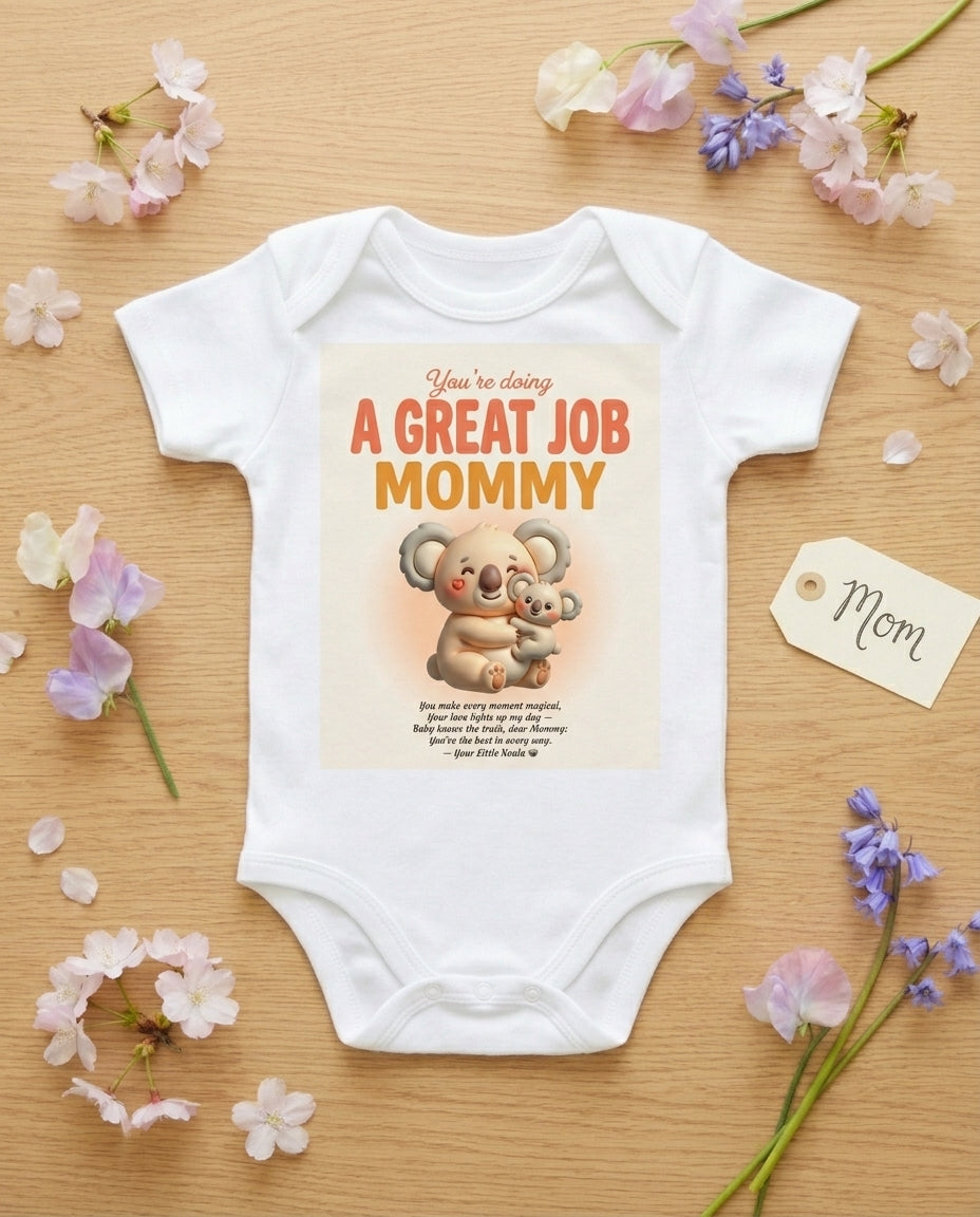 TotKind - Koala Great Job Mommy - Baby Onesie
