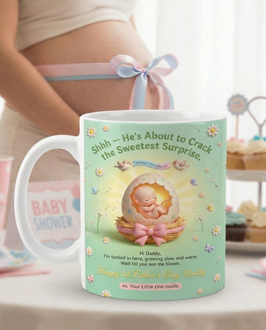 TotKind - NEW1 Hatching Spring Egg Cradle Daddys First Bloom - Mug - 21052026