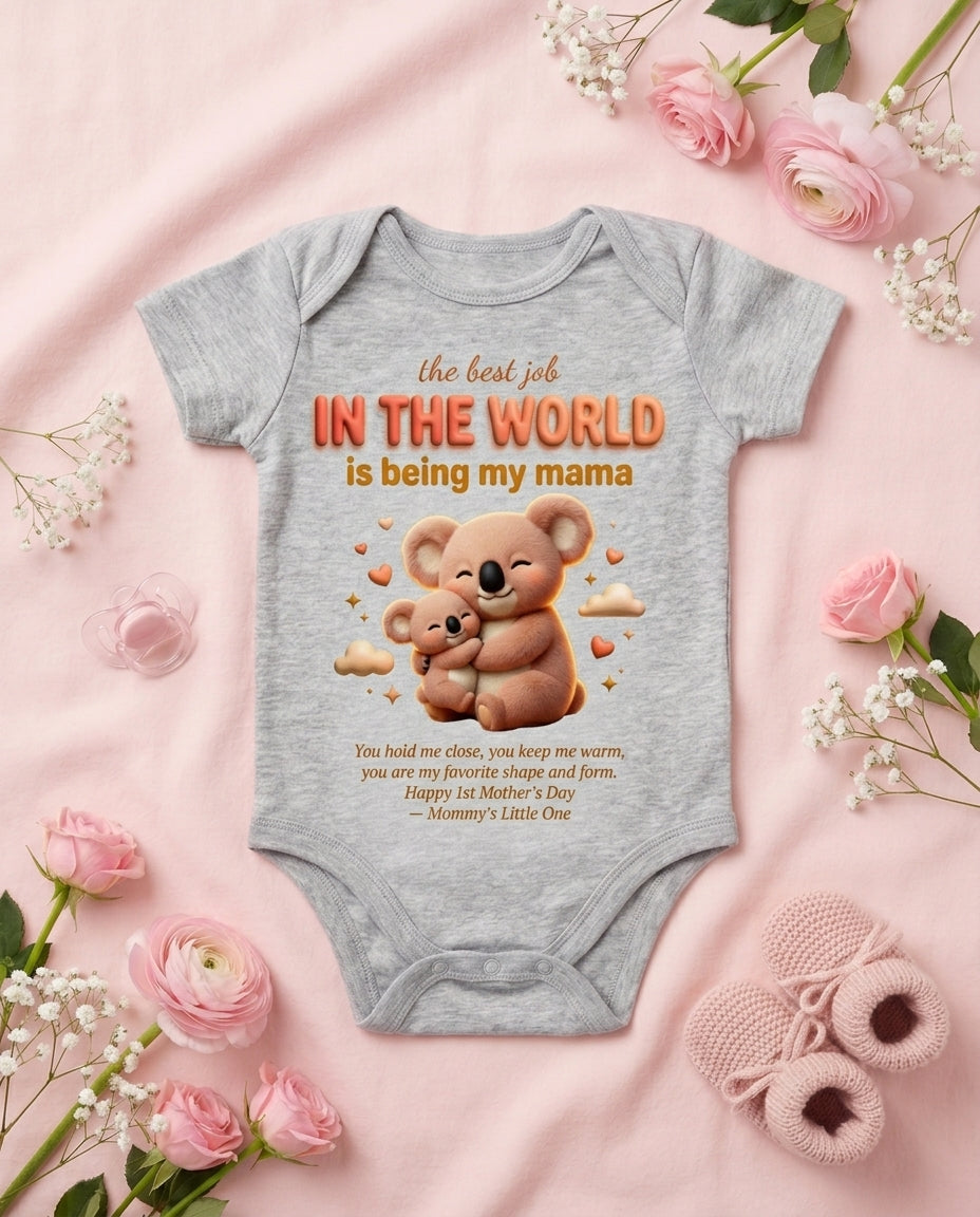 TotKind - Koala Best Job in the World  1st Mothers Day - Baby Onesie