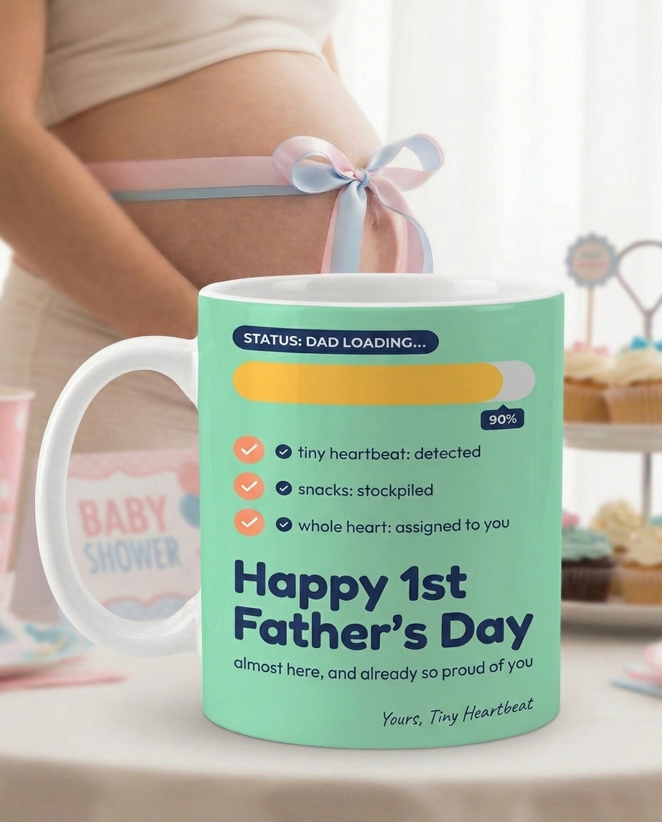 TotKind - NEW2 Dad Status Loading Bar - Modern Flat UI Badge - Mug - 18052026