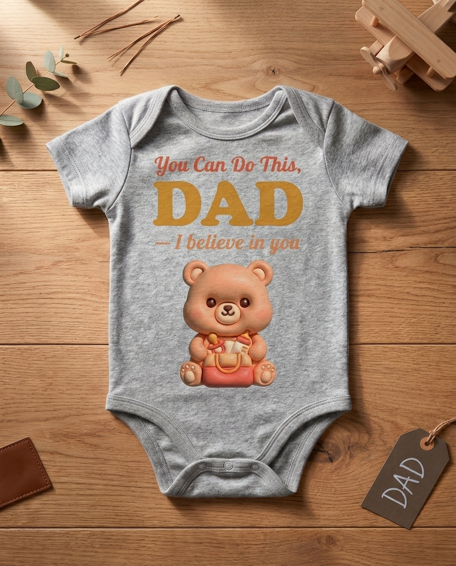 TotKind - Bear You Can Do This Dad - Baby Onesie